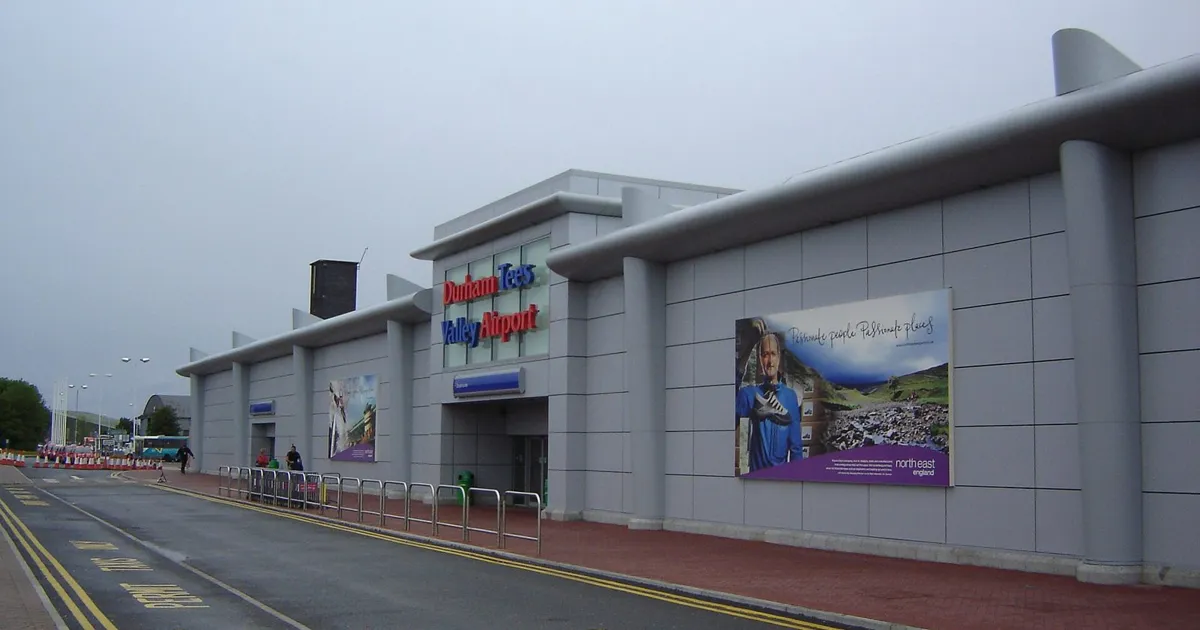 Teesside’s airport, where Jaymac Solutions opened a site earlier this year.