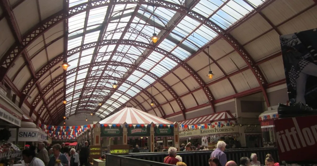 The Grainger Market in Newcastle city centre.